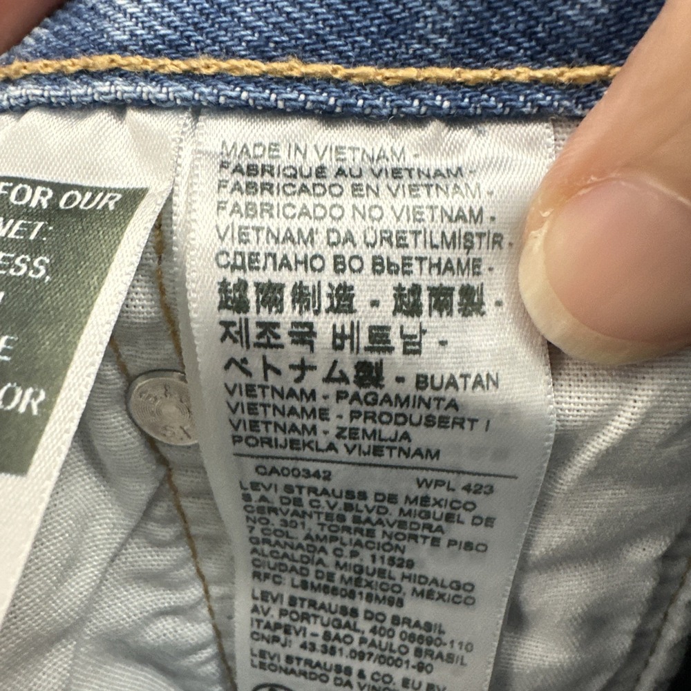 Levi's 501 Original Fit High Rise Denim Jean 2" Shorts Festival Cut Off Women 25 - Picture 4 of 9